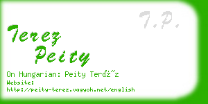 terez peity business card